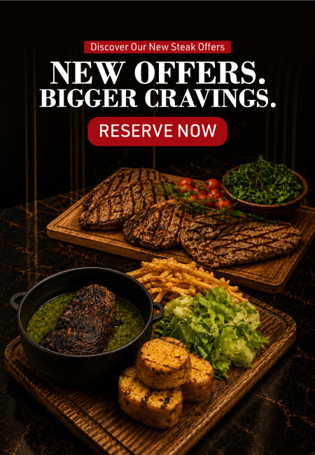 Premium steaks at MLS Steakhouse, Muscat