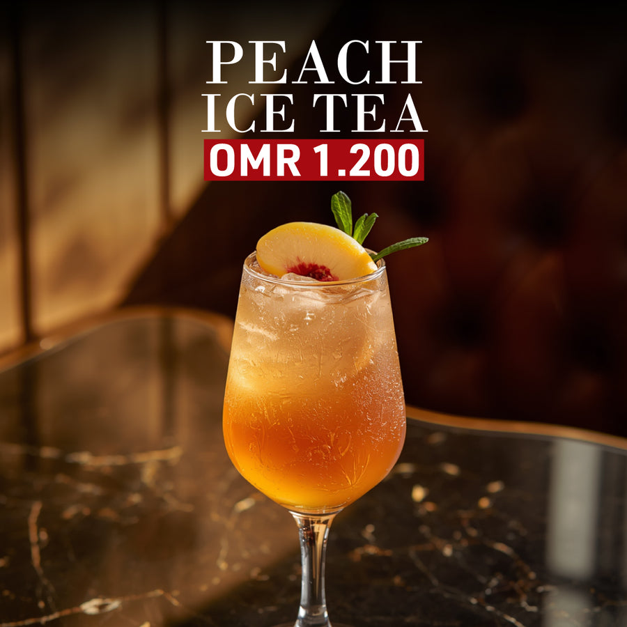 Peach drink at MLS Steakhouse