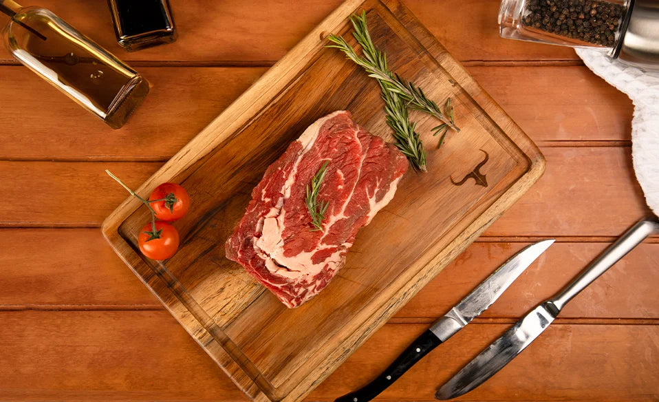 Ribeye steak cut